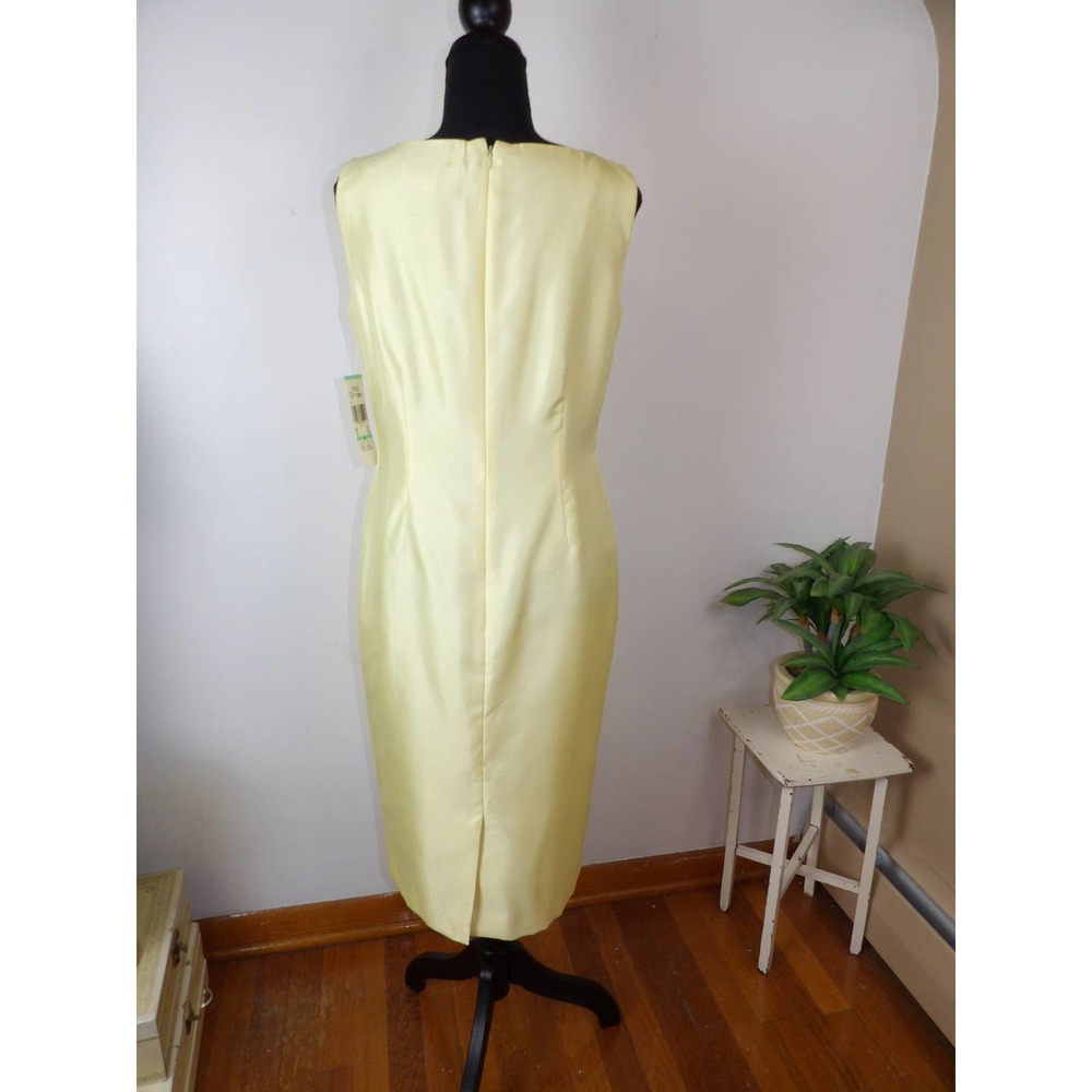 Vintage 80's/90's Classy Yellow Two-Piece Dress Suit / Nwt - Picture 13 of 16